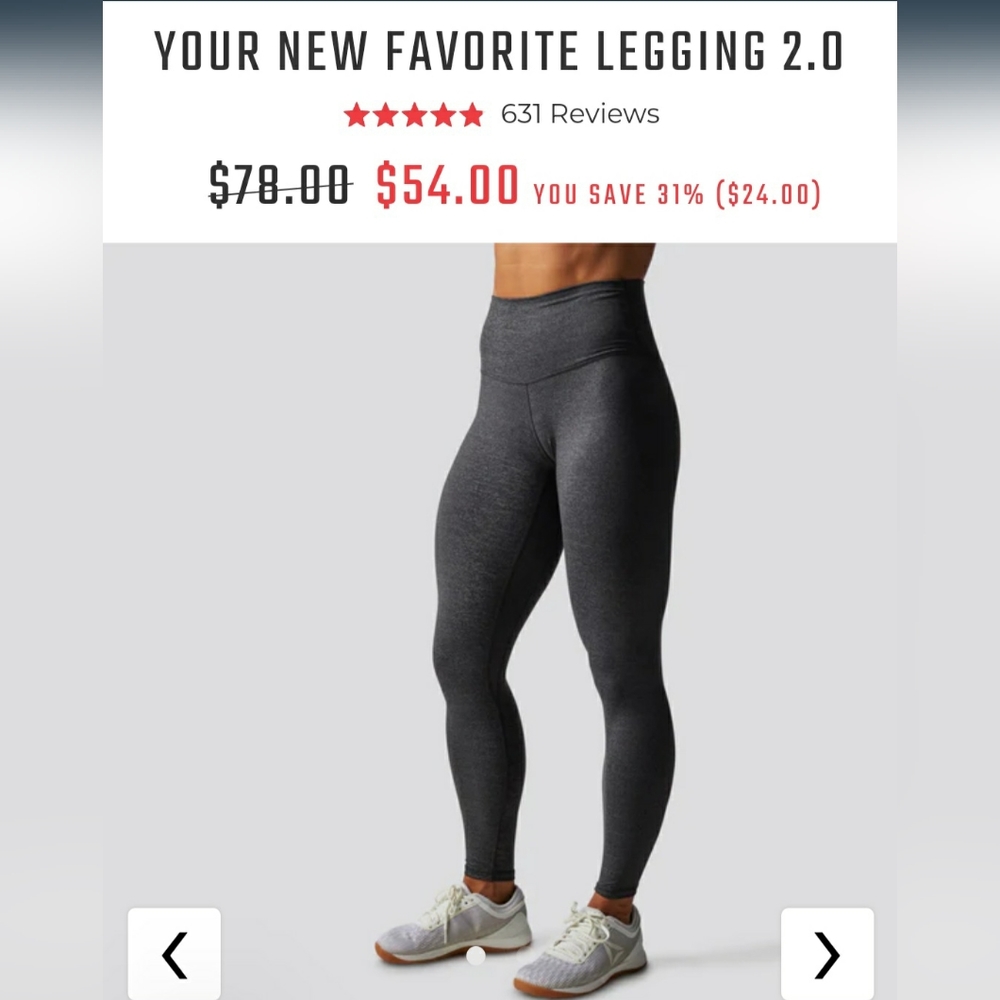 Born Primitive 'Your New Favorite Leggings 2.0' - Heather Black - Size Medium